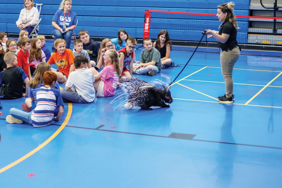 Animal The Columbus Zoo comes to Lubeck Elementary School